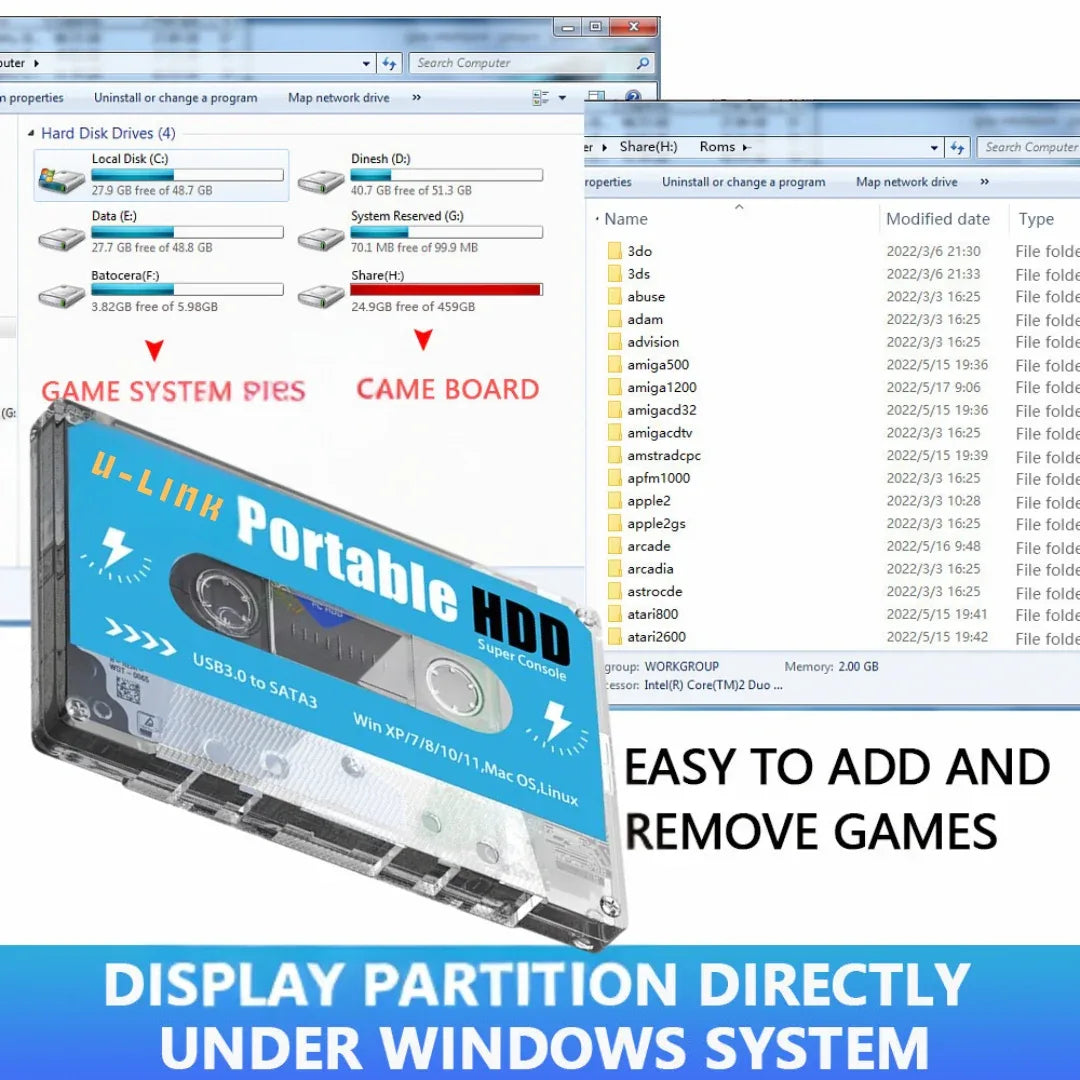 U-Link Portable HDD Super Console -