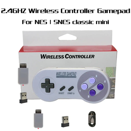 2.4 Ghz Classic SNES Wireless Controller -