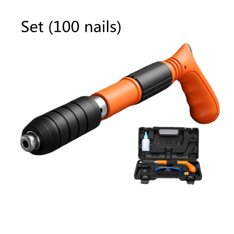 Cordless Pneumatic Nail Airgun - APE'S HUT - Air Nailer +(100 Nails)