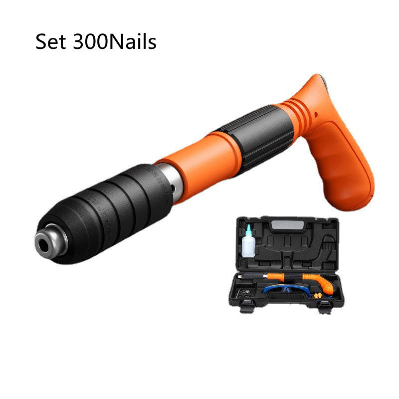 Cordless Pneumatic Nail Airgun - APE'S HUT - Air Nailer +(300 Nails)