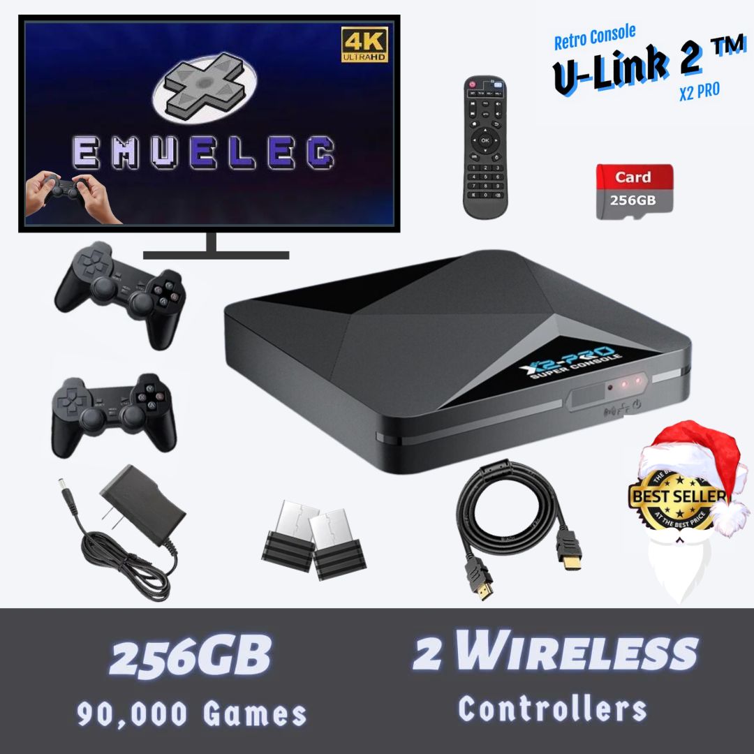 U-Link2™ X2 Pro Retro Console - APE'S HUT - 256G 90K Games / EU