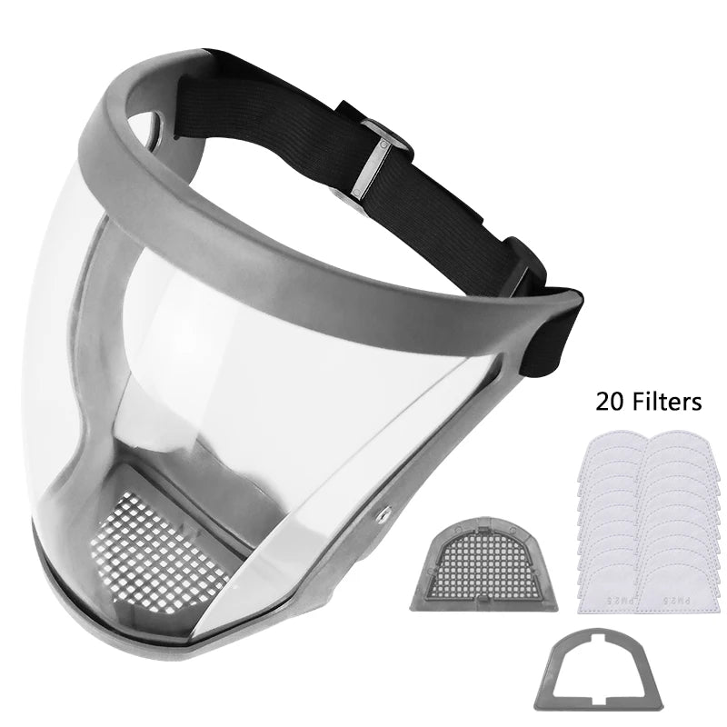 X-Trail - Anti-Dust & Fog-Resistant Face Shield - APE'S HUT - Grey
