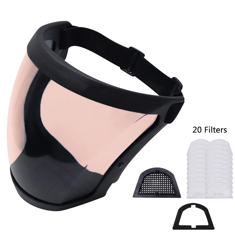 X-Trail - Anti-Dust & Fog-Resistant Face Shield - APE'S HUT - Black & Brown