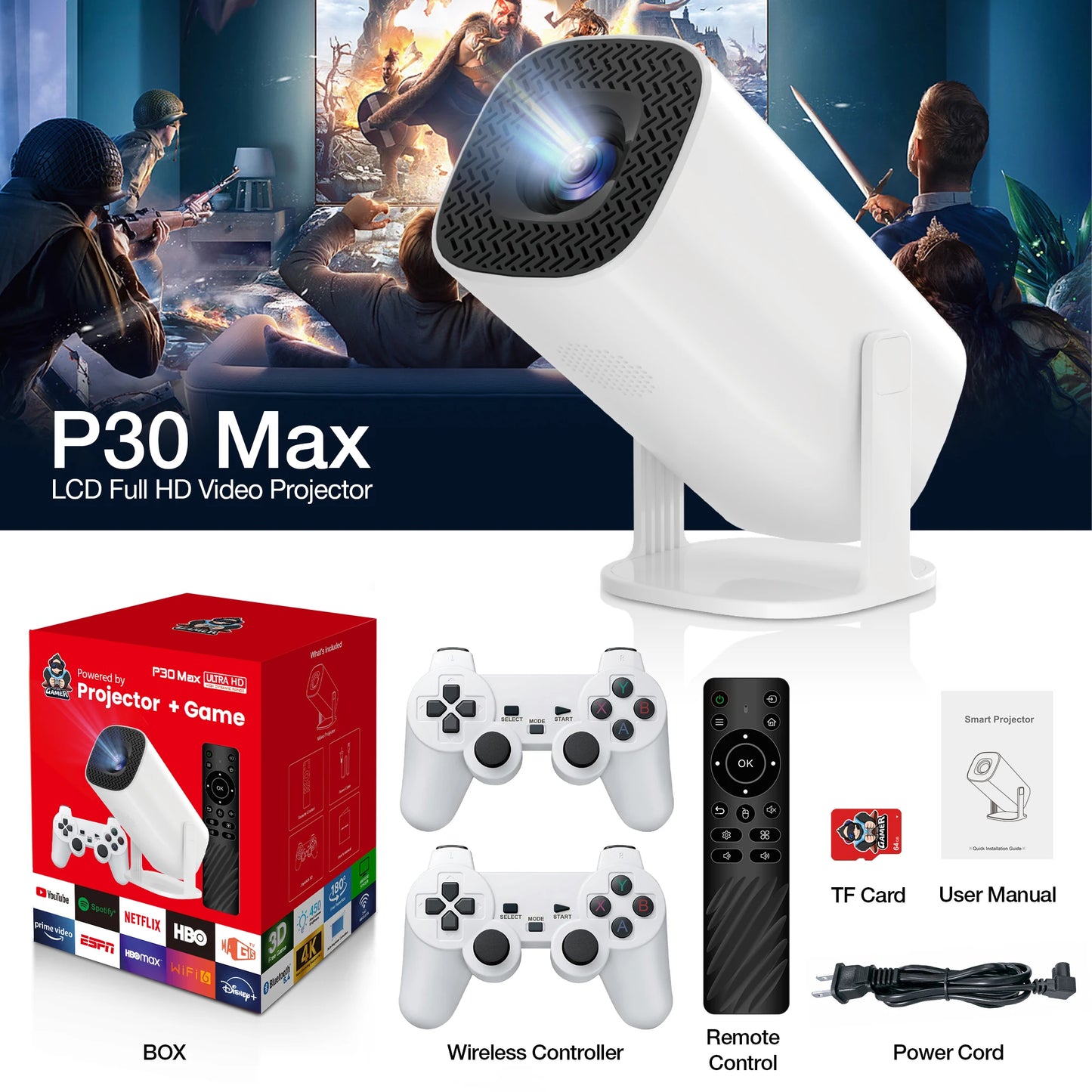 P30 Max Game Projector