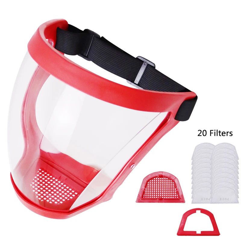 X-Trail - Anti-Dust & Fog-Resistant Face Shield - APE'S HUT - Red