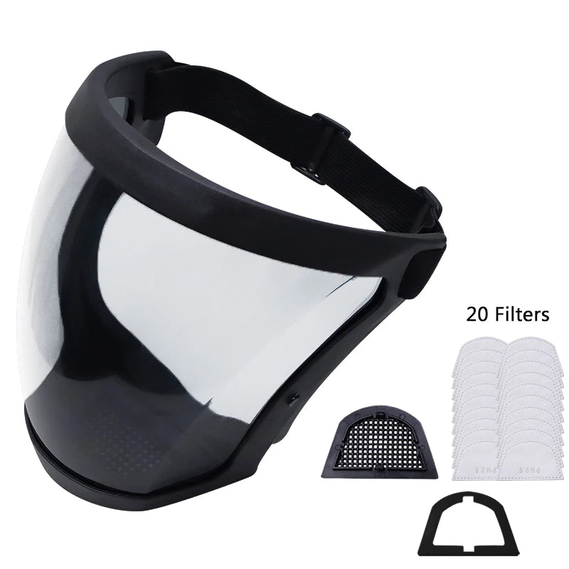X-Trail - Anti-Dust & Fog-Resistant Face Shield - APE'S HUT - Black
