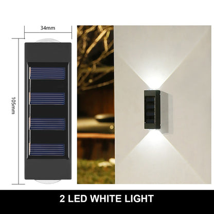 OUTDOOR SOLAR-POWERED LAMPS - APE'S HUT - 2LED-1PCS-WHITE