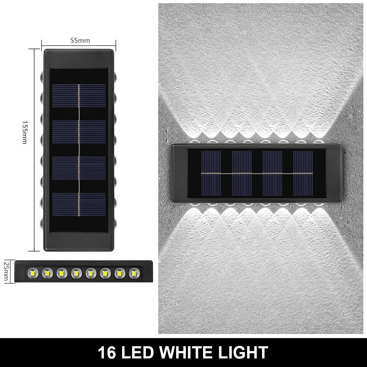 OUTDOOR SOLAR-POWERED LAMPS - APE'S HUT - 16LED-1PCS-WHITE