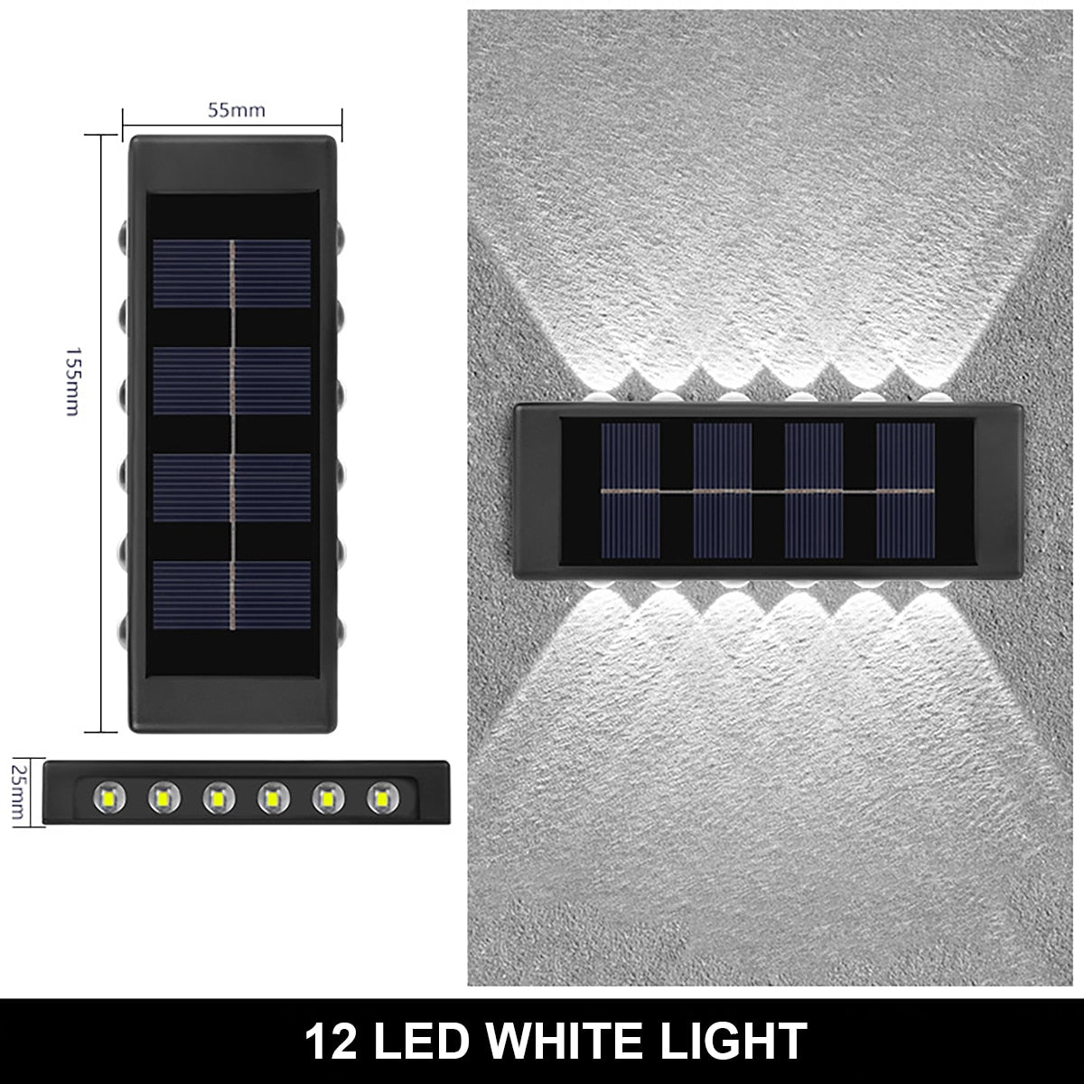OUTDOOR SOLAR-POWERED LAMPS - APE'S HUT - 12LED-1PCS-WHITE
