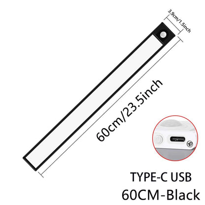 MOTION SENSOR LAMP - APE'S HUT - Black-60cm TYPE-C